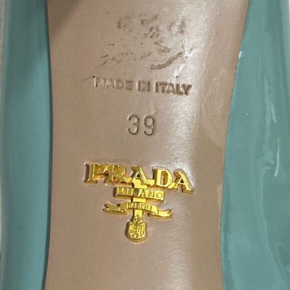 Blue Prada Patent Leather Pumps - Picture 3 of 6
